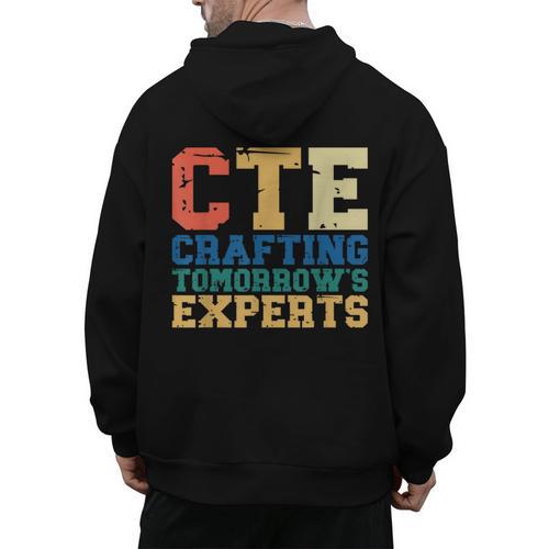 CTE Teacher Education Career Technical Men's Hoodie Back Print - teacherstshirts.com DE