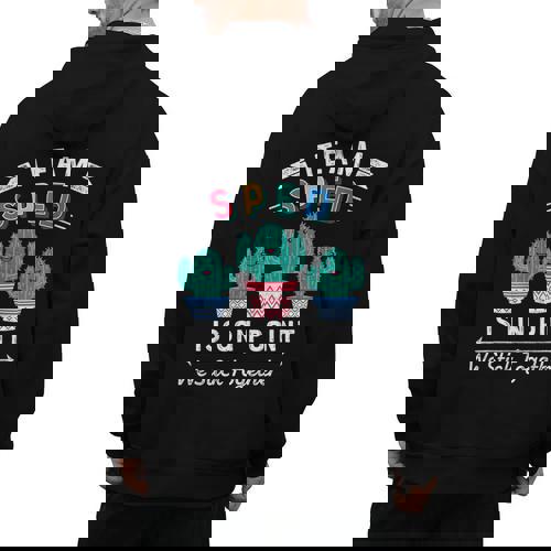 Cute SPED Teacher Special Education Cactus SPED Teacher Men&#x27;s Hoodie Back Print - teacherstshirts.com