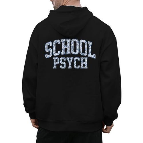 Cute Wildflower School Psych Teacher School Psychologist Men's Hoodie Back Print - teacherstshirts.com UK