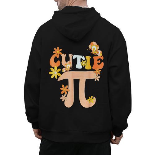 Cutie Pi Shirt Pi Day Math Girls Kids Women Toddler Teacher Men's Hoodie Back Print - teacherstshirts.com