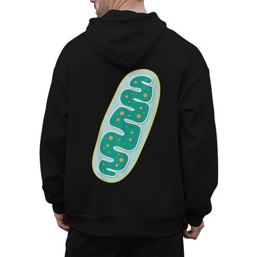 DIY Mitochondria Costume Biology Teacher Halloween Men's Hoodie Back Print - teacherstshirts.com DE