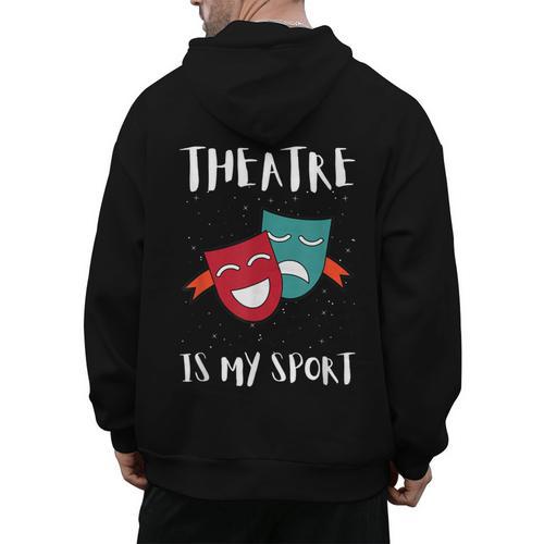 Drama Teacher For Theatre And Performing Arts Men's Hoodie Back Print - teacherstshirts.com CA