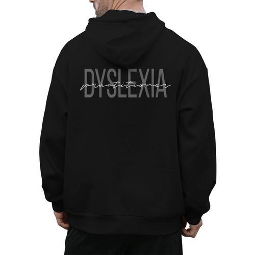 Dyslexia Practitioner Teacher Dyslexia Therapist Awareness For Men Women Men's Hoodie Back Print - teacherstshirts.com AU