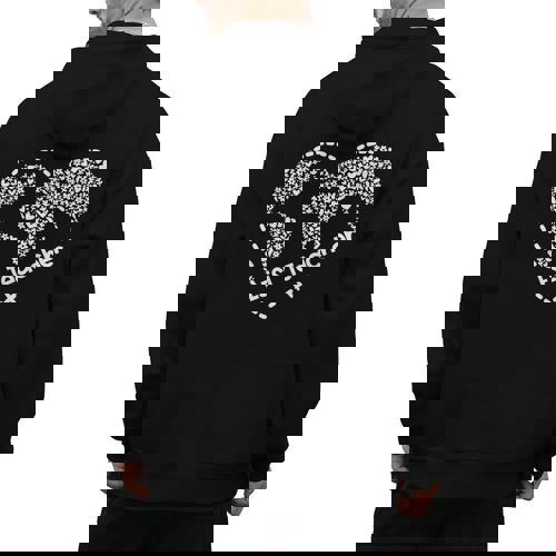 ESL Teacher ESOL Student Cute Heart Shape English Teacher Men&#x27;s Hoodie Back Print - teacherstshirts.com