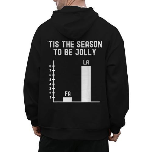 Fa La 8 Math Pun Math Teacher Christmas Men's Hoodie Back Print - teacherstshirts.com CA