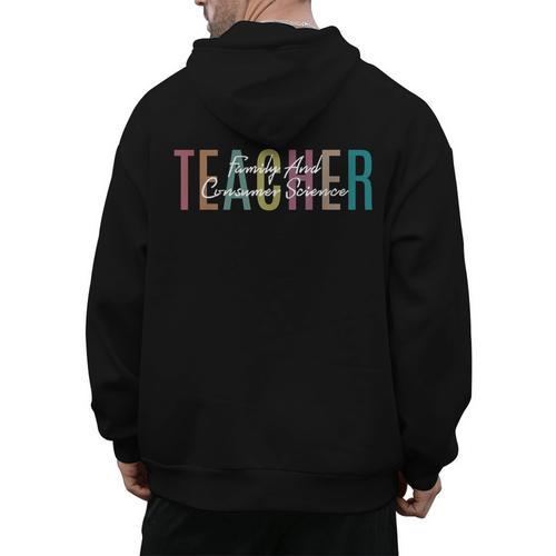 FACS Teacher Family And Consumer Science Teacher Men's Hoodie Back Print - teacherstshirts.com CA