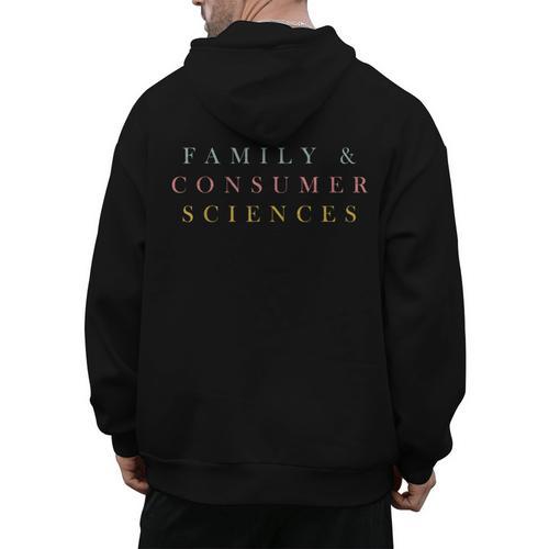 FCS Teacher Family And Consumer Sciences Minimalist Teacher Men's Hoodie Back Print - teacherstshirts.com CA