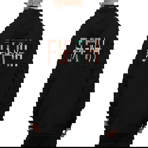 Fifth Grade Girls Boys Teacher Team 5th Grade Squad Men&#x27;s Hoodie Back Print - teacherstshirts.com