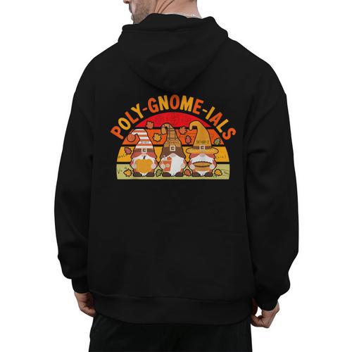 Fun Polynomial Calculus Algebra Poly-Gnome-Ials Math Teacher Men's Hoodie Back Print - teacherstshirts.com