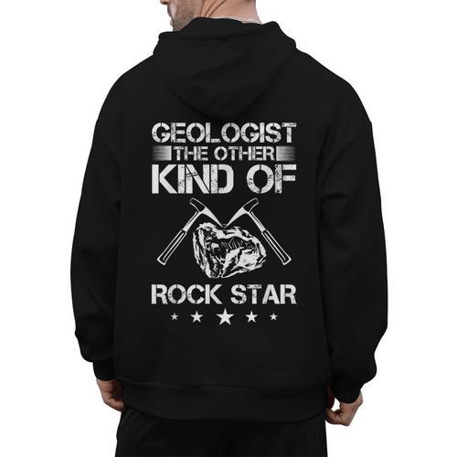 Geology Outfit Geology Teacher Geology Department Geologist Men's Hoodie Back Print - teacherstshirts.com CA