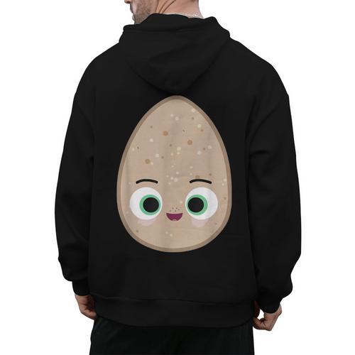Good Egg Teacher Halloween Costume Group The Shel Egg Men's Hoodie Back Print - teacherstshirts.com AU