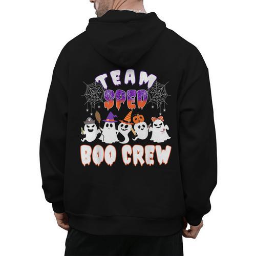 Halloween Costume Team SPED Teacher Special Education Men's Hoodie Back Print - teacherstshirts.com UK