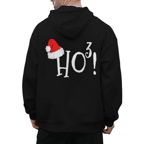 Ho Cubed Shirt Math Teacher Xmas For Men Women Kids Men's Hoodie Back Print - teacherstshirts.com CA