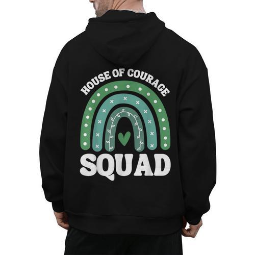 House Of Courage Squad RCA School Teacher Student Tee Men's Hoodie Back Print - teacherstshirts.com CA