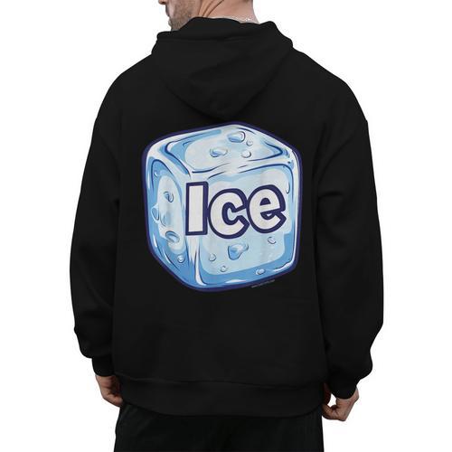 Ice Halloween Pun Costume Easy Lazy Team Group Teacher Men's Hoodie Back Print - teacherstshirts.com