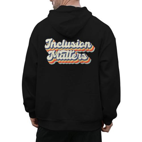 Inclusion Matters Special Education Sped Teacher Vintage Men's Hoodie Back Print - teacherstshirts.com AU