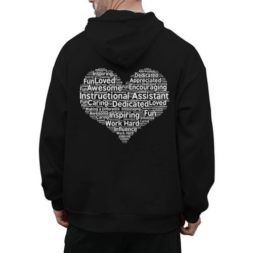 Instructional Assistant Teacher Appreciation T Shirt Men's Hoodie Back Print - teacherstshirts.com DE