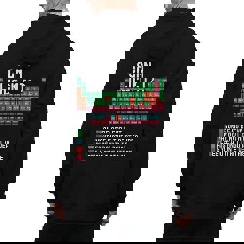 Can I Lick It Periodic Table Science Teacher Chemistry Men&#x27;s Hoodie Back Print - teacherstshirts.com