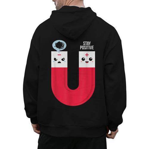 Magnet Science Pun T-Shirt For Geeks Science Teachers Men's Hoodie Back Print - teacherstshirts.com