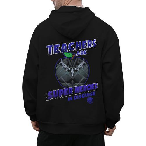 Marvel Teachers Are Super Heroes In Disguise Panther Men's Hoodie Back Print - teacherstshirts.com AU