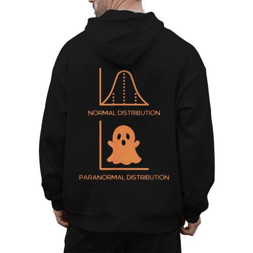 Math Statistics Normal Paranormal Distribution Teacher Men's Hoodie Back Print - teacherstshirts.com