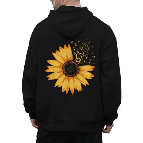Music For Men Women Music Teacher Music Lover Men's Hoodie Back Print - teacherstshirts.com