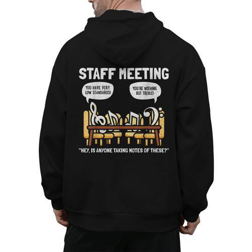 Music Theory Musician Music Teacher Musical Notes For Men Women Girls Kids Men's Hoodie Back Print - teacherstshirts.com CA