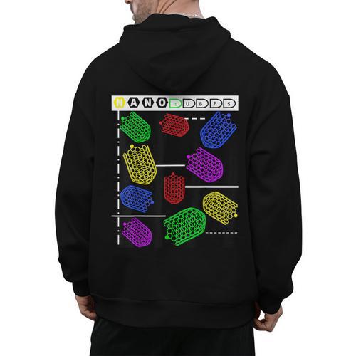 Nerdy Forms Nanotubes Chemistry Teacher Geek Men's Hoodie Back Print - teacherstshirts.com AU