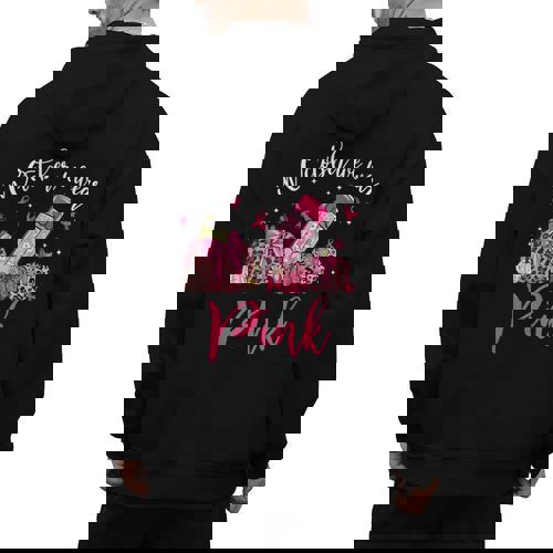 In October We Wear Pink Apple Teacher Daisy Breast Cancer Men&#x27;s Hoodie Back Print - teacherstshirts.com