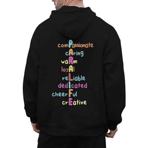 Paraprofessional Teacher Para Sped Ed Parapro Men's Hoodie Back Print - teacherstshirts.com AU