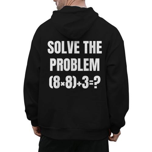 PEMDAS Math Problem 67 Meme Elementary Teacher Joke Men's Hoodie Back Print - teacherstshirts.com UK
