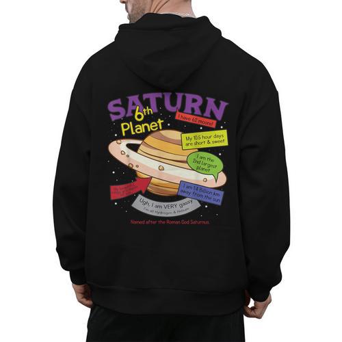 Perfect Planets Teachers Shirts Saturn For Solar System Men's Hoodie Back Print - teacherstshirts.com