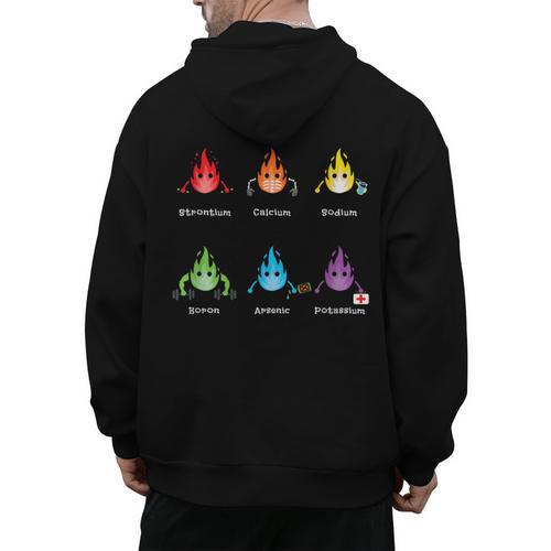 Periodic Elements Chemistry Lovers Science Teacher Men's Hoodie Back Print - teacherstshirts.com UK