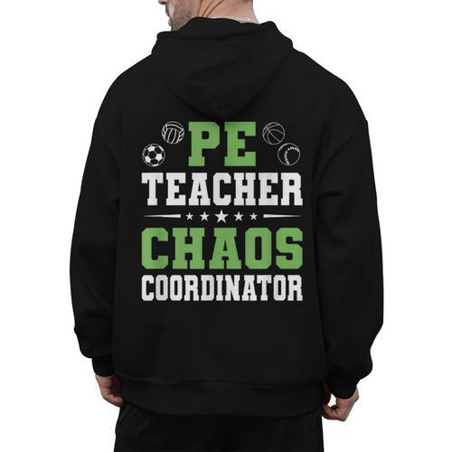 Physical Education PE Teacher School Men's Hoodie Back Print - teacherstshirts.com