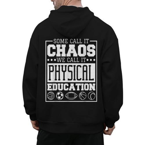 Physical Education s For Pe Teachers And Students Men's Hoodie Back Print - teacherstshirts.com CA