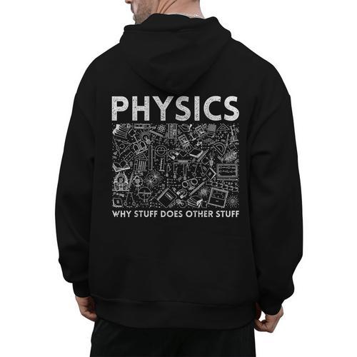 Physicist Science Teacher Physics Men's Hoodie Back Print - teacherstshirts.com CA