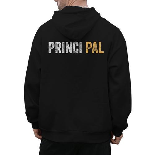 Principal School Teacher Friend Men Women Men's Hoodie Back Print - teacherstshirts.com CA