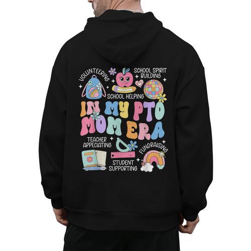 In My PTO Mom Parent Teacher Organization Back To School Men's Hoodie Back Print - teacherstshirts.com CA