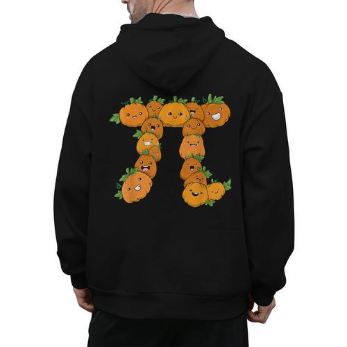 Pumpkin Pi Math Teacher Halloween Costume Geometry Men's Hoodie Back Print - teacherstshirts.com AU