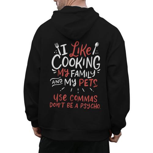 Punctuation Saves Lives I English Grammar Teacher Men's Hoodie Back Print - teacherstshirts.com AU