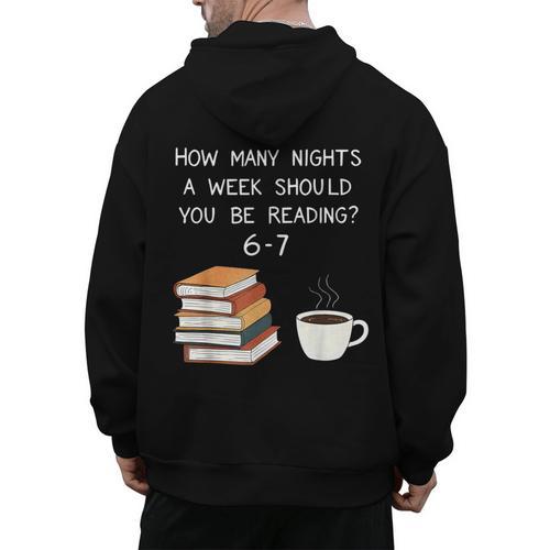 Reading 67 Six Seven Meme English Teacher Book Lover Men's Hoodie Back Print - teacherstshirts.com UK