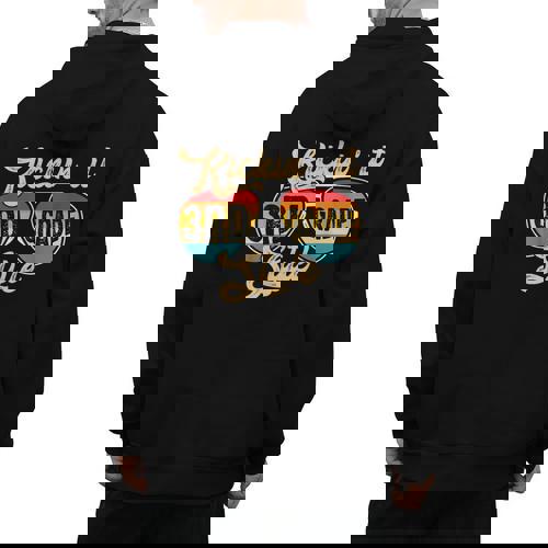 Retro Kickin It 3rd Grade Style Teacher Back To School Men Women Men&#x27;s Hoodie Back Print - teacherstshirts.com