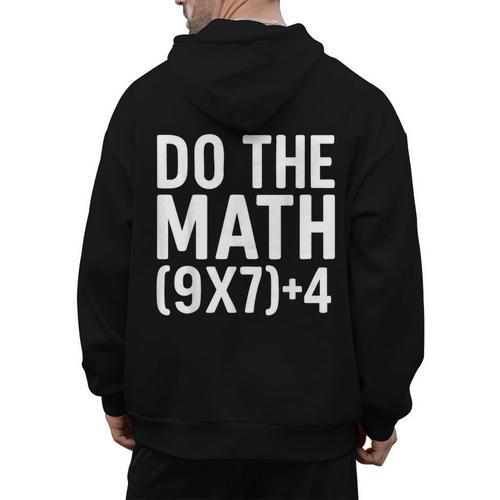 Retro Do The Math Teacher For Men Women Kid Boy Girl Men's Hoodie Back Print - teacherstshirts.com AU