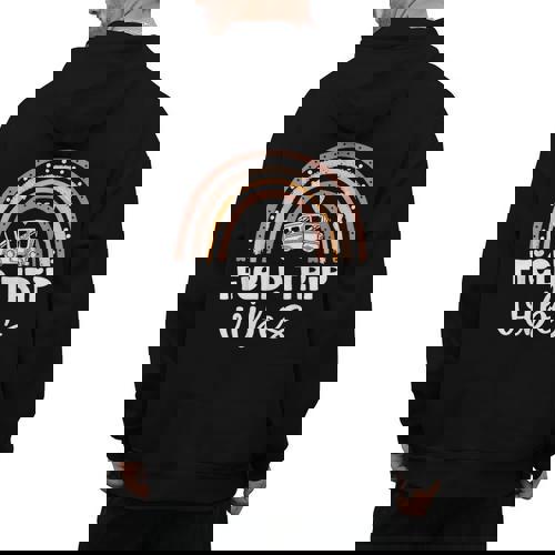 School Bus Trip Vibes Students Teachers Students Field Trip Men&#x27;s Hoodie Back Print - teacherstshirts.com