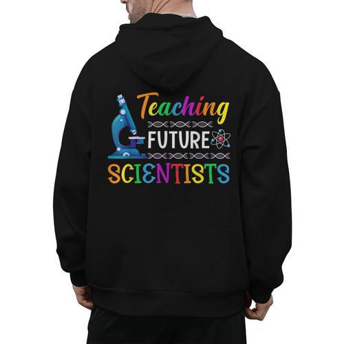 Science Teacher Teaching Future Scientists School Instructor Men's Hoodie Back Print - teacherstshirts.com AU