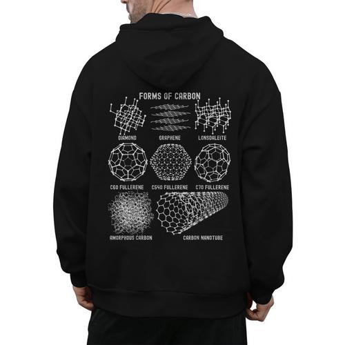 Sheldon Nerdy Forms Carbon Nanotubes Chemistry Teacher Geek Men's Hoodie Back Print - teacherstshirts.com