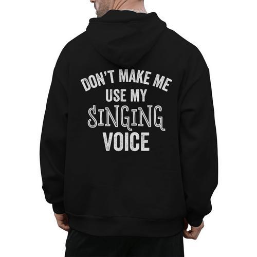 Singing Voice Singer Choir Chorus Music Teacher For Men Women Girls Kids Men's Hoodie Back Print - teacherstshirts.com UK