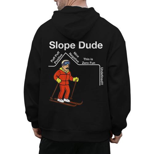Slope Dude Algebra Geometry Middle School Math Teacher Men's Hoodie Back Print - teacherstshirts.com