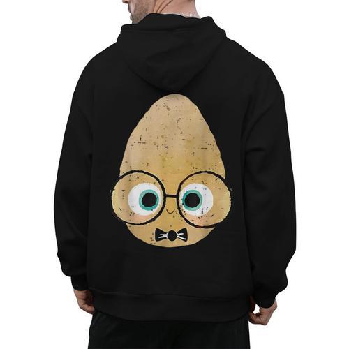 The Smart Seed Good Egg Teacher Halloween Costume Food Group Men's Hoodie Back Print - teacherstshirts.com AU