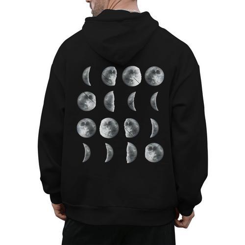 Space Science Student Teacher Leonard Moon Phases Men Women Kids Men's Hoodie Back Print - teacherstshirts.com